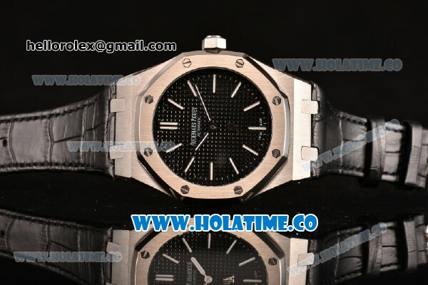 Audemars Piguet Royal Oak 41MM Asia Automatic Steel Case with Stick Markers and Black Grids Dial - Click Image to Close